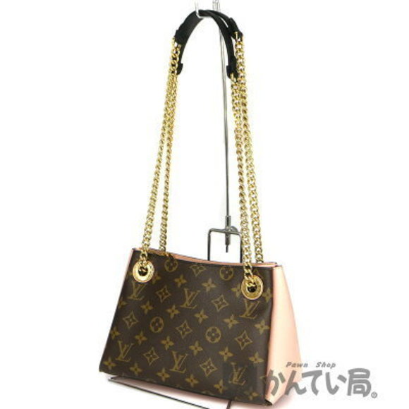 Louis Vuitton Handbags - Louis Vuitton Surenne Shoulder Bag Canvas Rose Pink Poudre Pink Brown